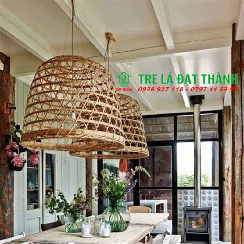 Chụp Đèn Lồng Gà Mây Tre - DMT058